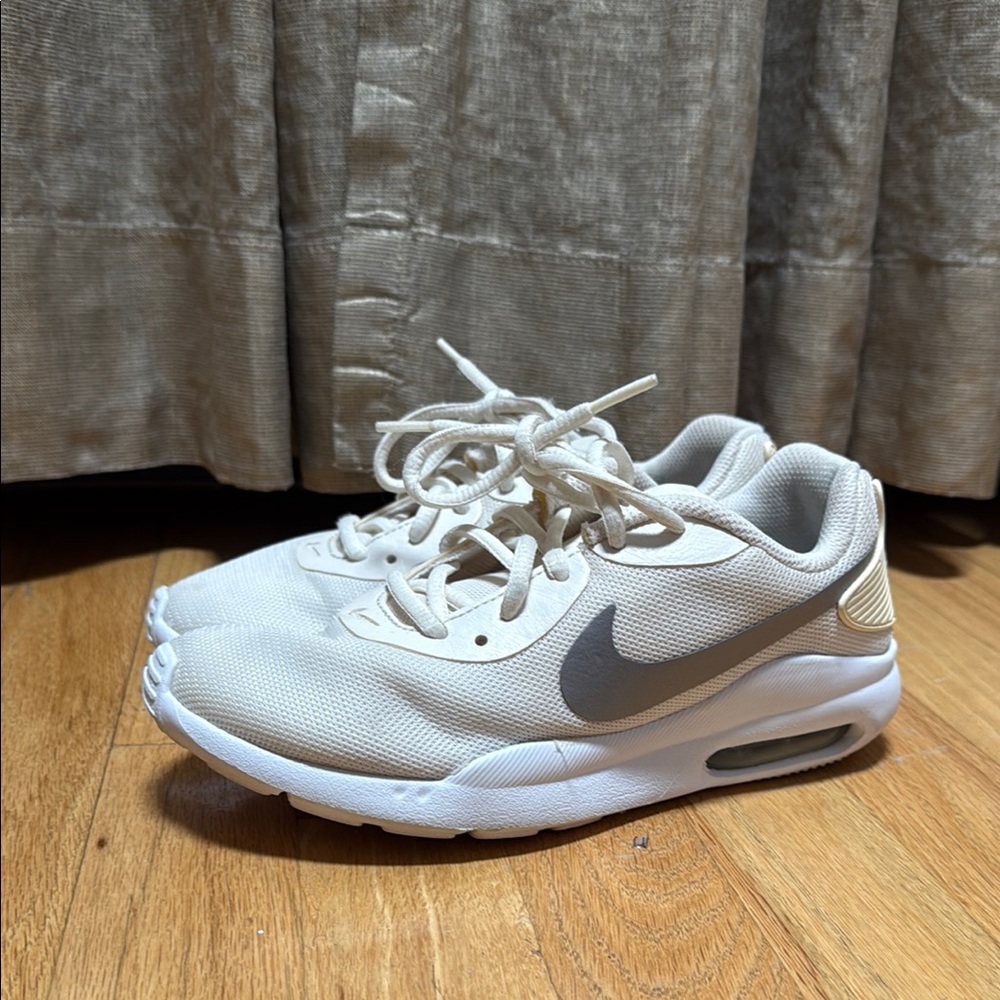 Nike Cream and Gray Air Max Sneakers